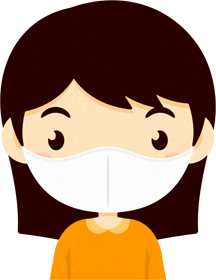 マスクをつけた人のイラスト