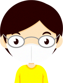 マスクをつけた子供イラスト/男の子3