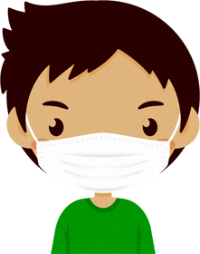 マスクをつけた子供イラスト/男の子4