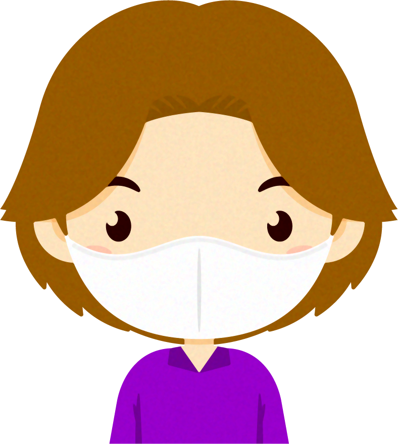 マスクをつけた子供イラスト/男の子5