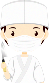 マスクをつけた人イラスト/男性4