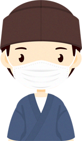 マスクをつけた人イラスト/男性9