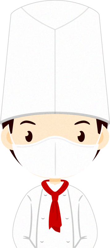 マスクをつけた人イラスト/男性5