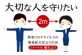 新しい生活習慣のイラスト