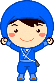 忍者イラスト/顔出し