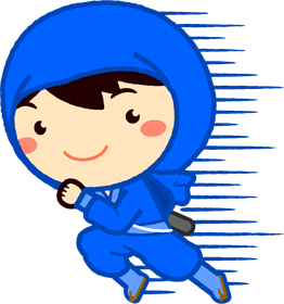 忍者イラスト/走る