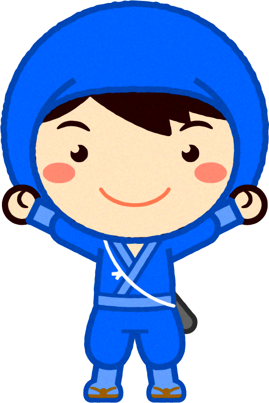 忍者イラスト/顔出し