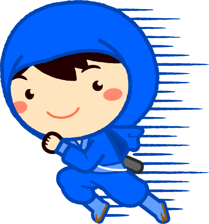 忍者イラスト/走る