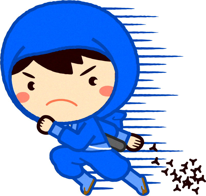 忍者イラスト/マキビシ