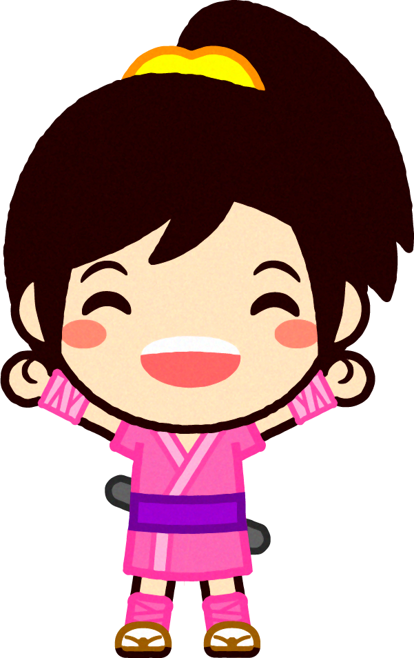 くの一イラスト/笑顔