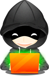 ノートパソコンをする人イラスト/パーカー2