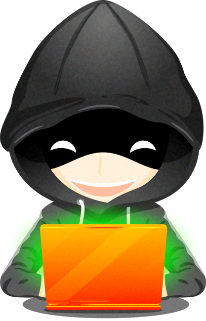 ノートパソコンをする人イラスト/パーカー2