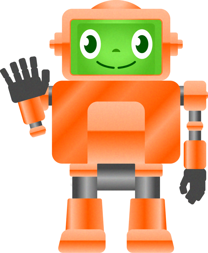 かわいいロボット02のイラスト