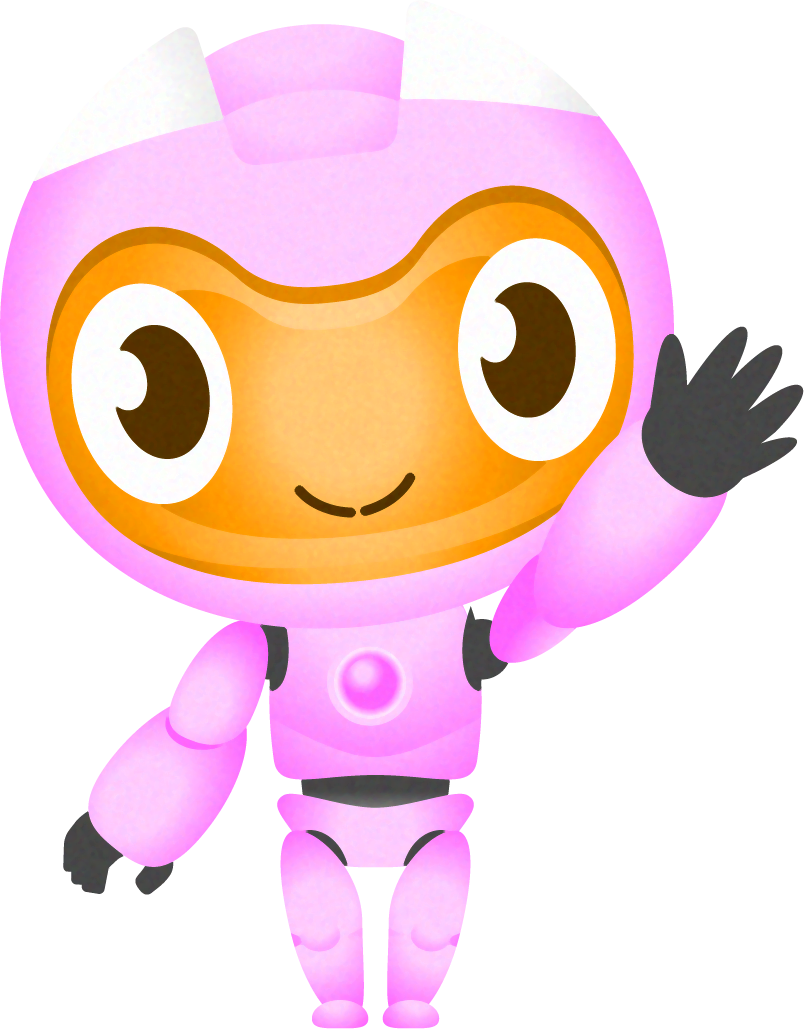 かわいいロボット05のイラスト