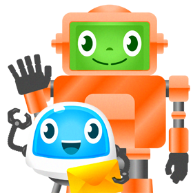 かわいいロボットのイラスト