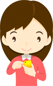 スマホを操作する人イラスト/女性