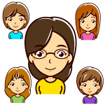 女の人のイラスト