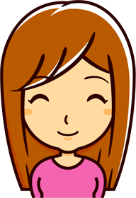 女の人のイラスト/笑う4