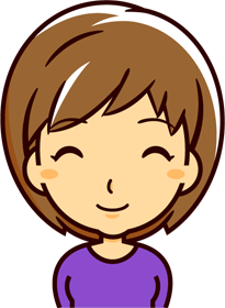 女の人のイラスト/笑う5