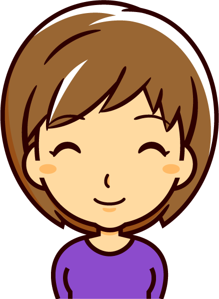 女の人のイラスト/笑う5