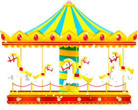 メリーゴーランドのイラスト