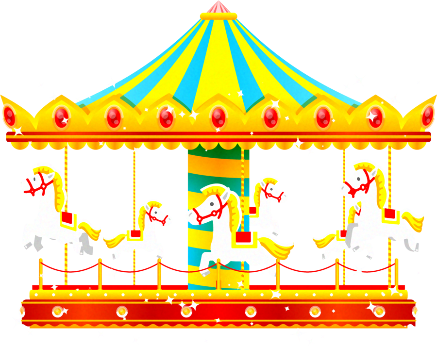 メリーゴーランドのイラスト