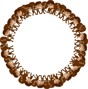 チョコが欲しい飾り罫イラスト