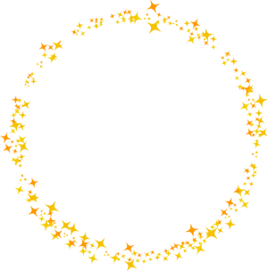 キラキラ光る飾り罫イラスト