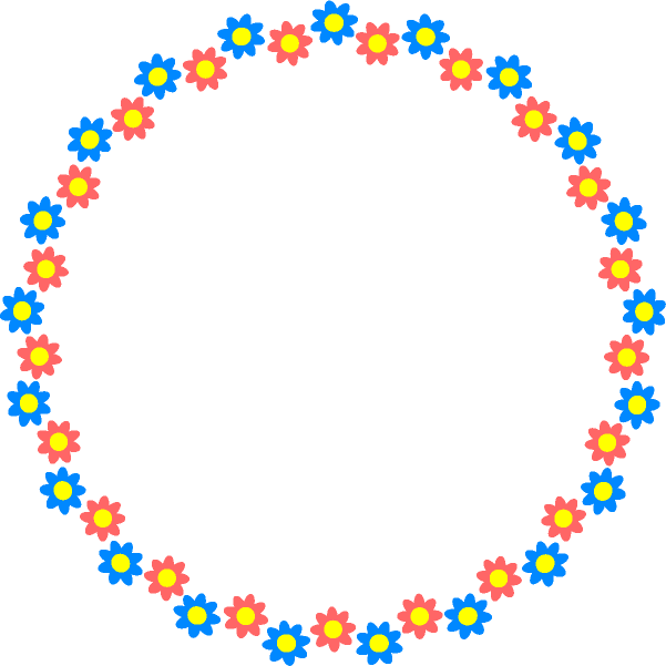 花飾り罫イラスト