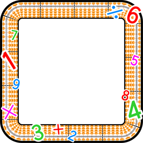 そろばんフレームのイラスト