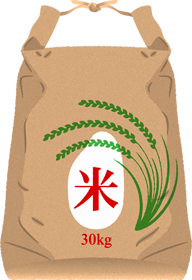 米のイラスト/30kg
