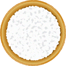 米のイラスト/白米_真上