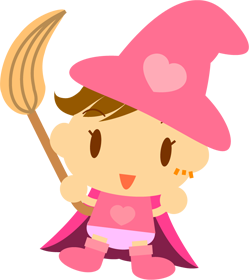 魔女の仮装イラスト2