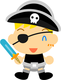 海賊の仮装イラスト