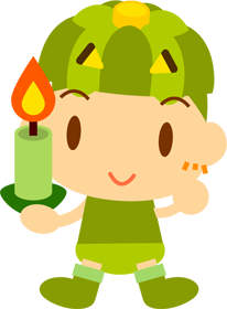 かぼちゃおばけの仮装イラスト
