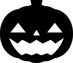 パンプキン/モノクロのイラスト