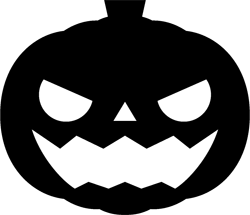 パンプキンのイラスト/モノクロ5