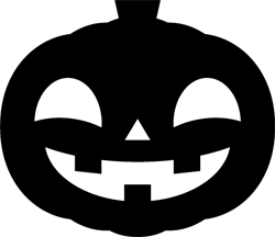 パンプキンのイラスト/モノクロ7