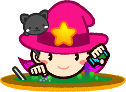 錬金術中の魔女のイラスト