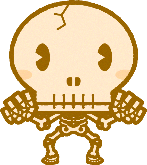 スケルトンのイラスト