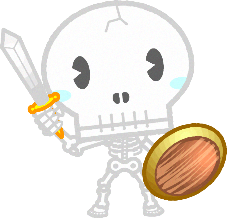 スケルトンソルジャーのイラスト