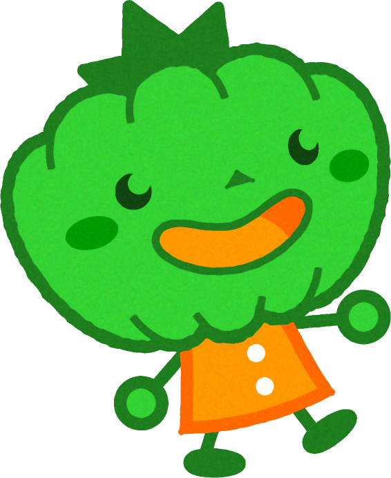 歩くパンプキンマンのイラスト