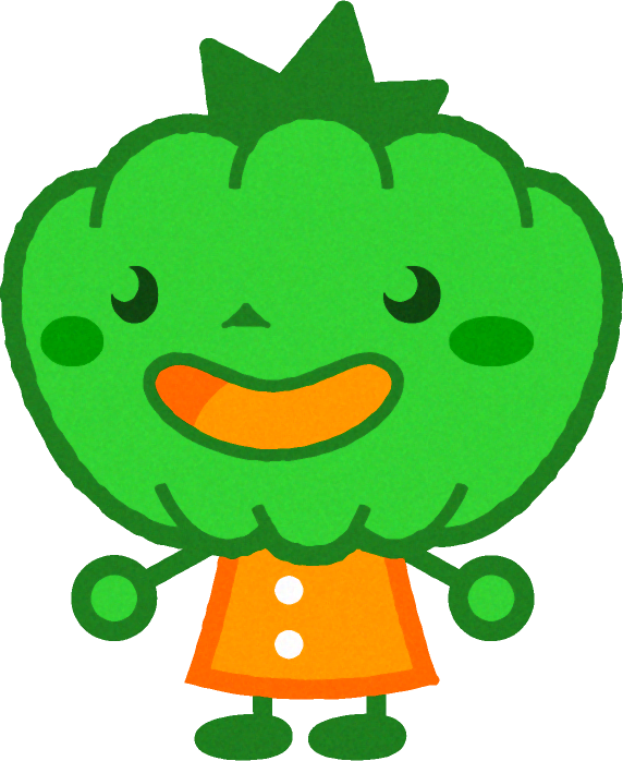 パンプキンマンのイラスト/横向き