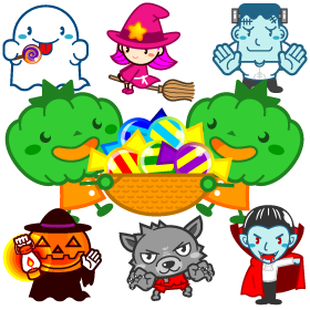 ハロウィンモンスターのイラスト