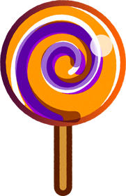 渦巻きキャンディのイラスト