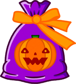 お菓子の袋イラスト/パンプキン