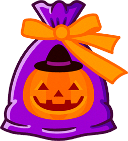 お菓子の袋イラスト/ジャックランタン