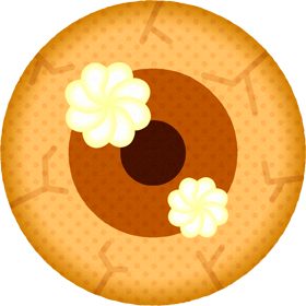 クッキーのイラスト/目玉