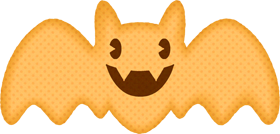 クッキーのイラスト/コウモリ