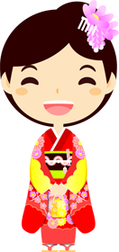 七五三詣のイラスト/女の子2